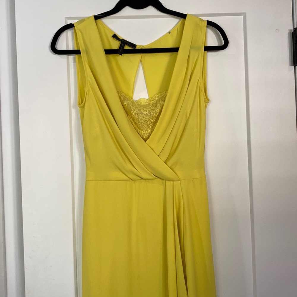 BCBG KOKO long yellow dress